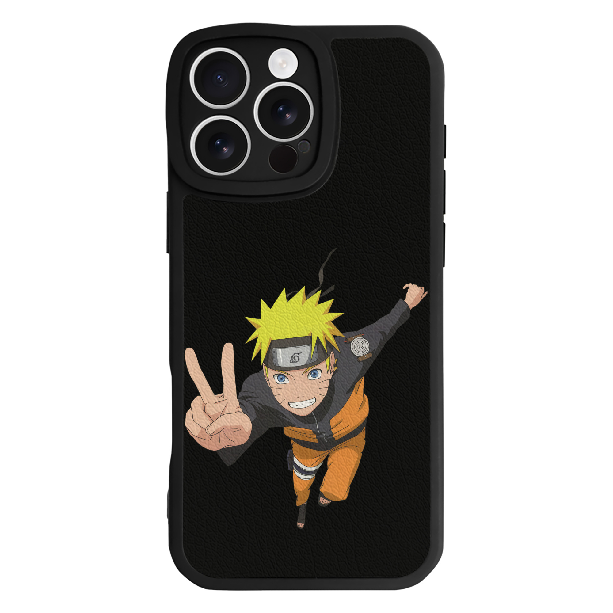 （画像用） NARUTO -ナルト- うずまき ナルト Uzumaki Naruto 【iPhone 16シリーズ対応】シリコンスマホケース（レザー調） 材質：シリコン